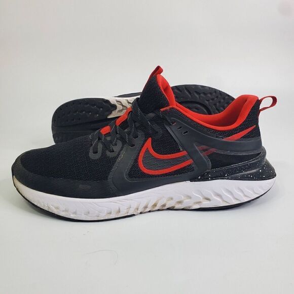 Nike Legend React 3 Men Black University Red Running Shoes AT1368 005 Size 12 - Picture 11 of 16
